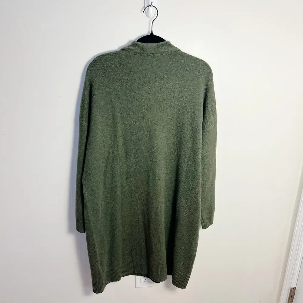 Madewell Olive Long Sleeve Dress - Picture 7 of 9